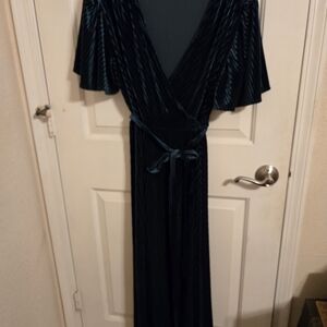 Simple Green Maxi Dress